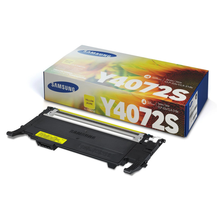 Original Samsung Yellow Toner Y4072S for CLP-320 | CLP-325 | CLX-3185 1K "SU472A"