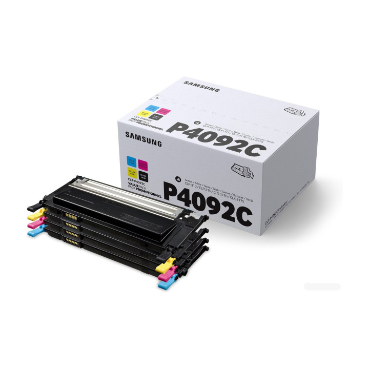 Комбо пакет оригинални Samsung CMYK P4092C за CLP-310|CLP-310N|CLP-315|CLP-315W|CLX-3170FN|CLX-3175|CLX-3175FN|CLX-3175FW|CLX-31