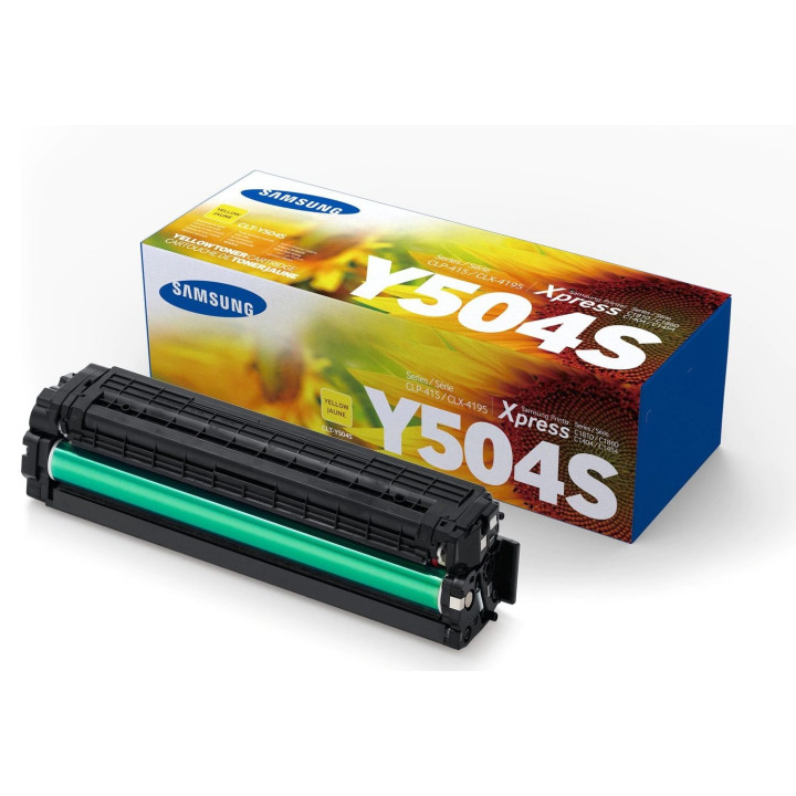 Original Samsung Yellow Toner Y504S for CLP-415NW | CLX-4195FN | CLX-4195FW | CLX-4195N | SL-C1810W 1.8K "SU502A"