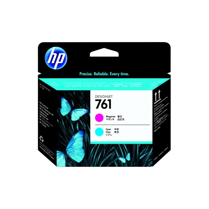 Cap Printare Original HP Magenta/Cyan, nr.761, pentru Designjet T7100|T7201, , (timbru verde 0.15 lei), "CH646A"