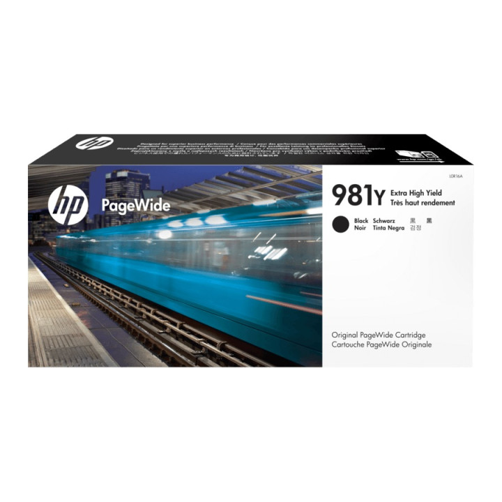 Cartus Cerneala Original HP Black, nr.981Y, pentru PageWide E58650|556|586, 20K, (timbru verde 0.15 lei), "L0R16A"