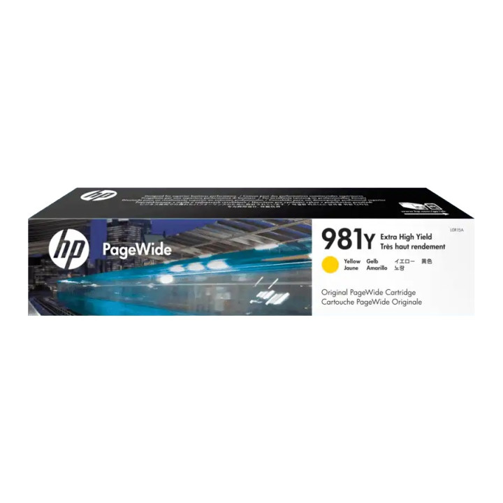 Cartus Cerneala Original HP Yellow, nr.981Y, pentru PageWide E58650|556|586, 20K, (timbru verde 0.15 lei), "L0R15A"