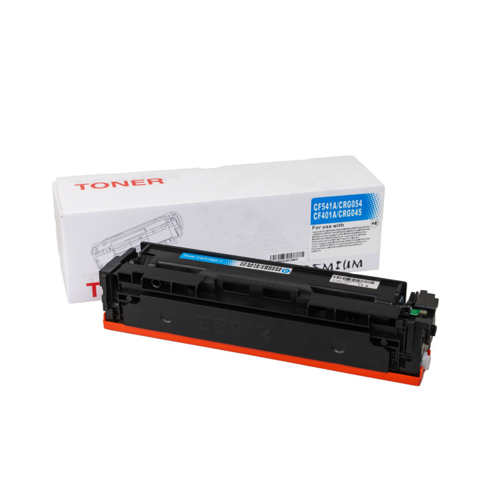 Kompatibilis tonerkazetta töltés CF541A, 203A, 3023C002, CRG054C, CF401A, 201A, 1241C002, CRG045C, 1300 lap a HP nyomtatók számá