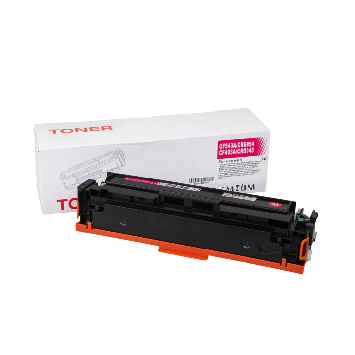 Încărcătură toner compatibilă CF543A, 203A, 3022C002, CRG054M, CF403A, 201A, 1240C002, CRG045M, 1300 filelor pentru imprimante H