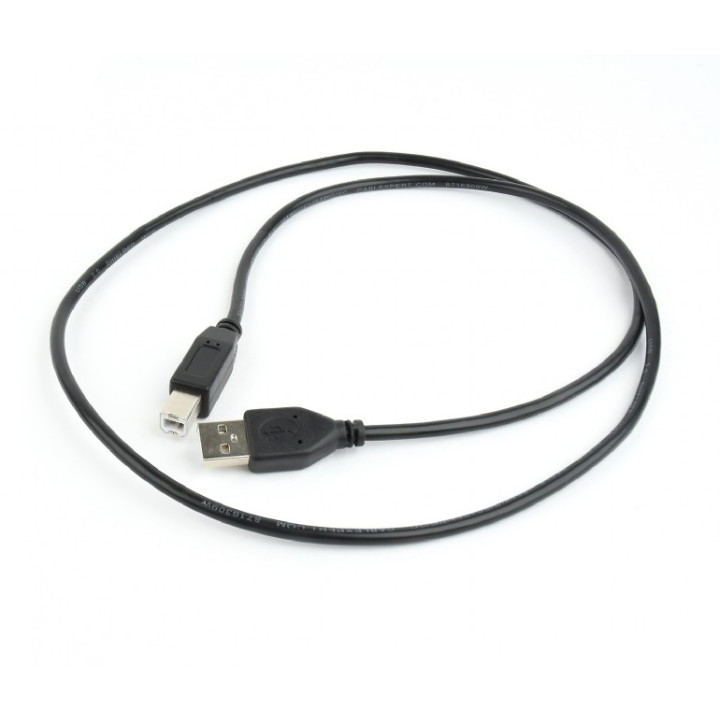 USB KÁBEL GEMBIRD USB 2.0 (T) - USB 2.0 Type-B (T) 1m aranyozott csatlakozókkal fekete "CCP-USB2-AMBM-1M"