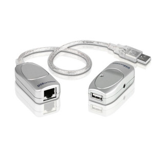 CABLU USB ATEN, prelungitor, conector USB 1.1 (T) | RJ-45 (M), gri, "UCE60-AT" (timbru verde 0.18 lei)