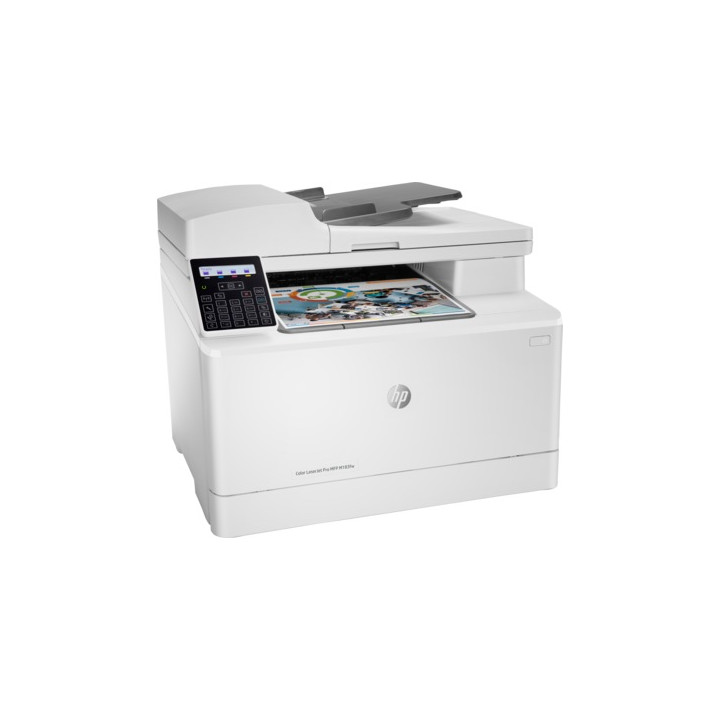 Многофункционален лазерен цветен принтер HP Pro M183fw, A4, Функции: Печат|Сканиране|Копиране|Факс, Скорост на печат моно: 17ppm