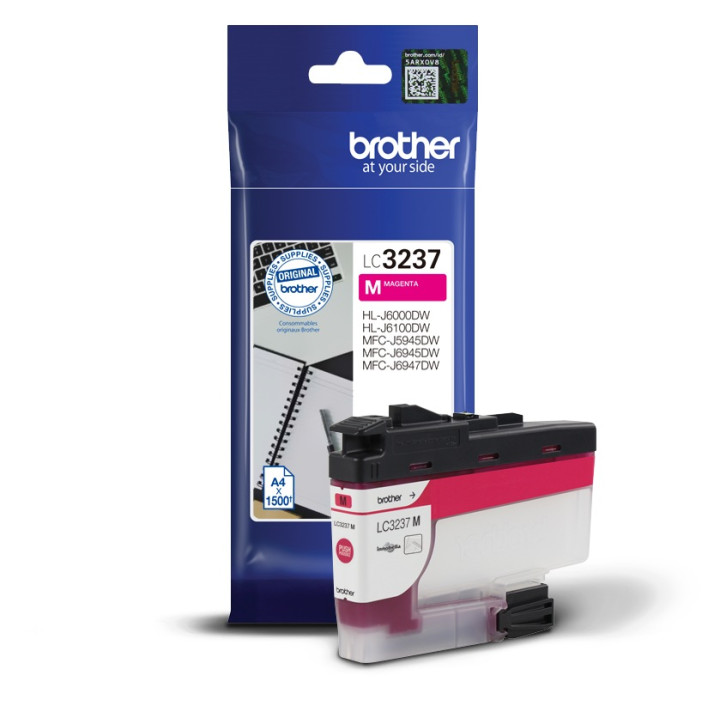 Brother LC3237M Eredeti Magenta Tintapatron MFC-J5945|J6945|J6947 1.5K