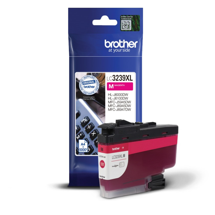 Оригинален мастилен картридж Brother Magenta LC3239XLM за MFC-J5945|J6945|J6947 5K "LC3239XLM"