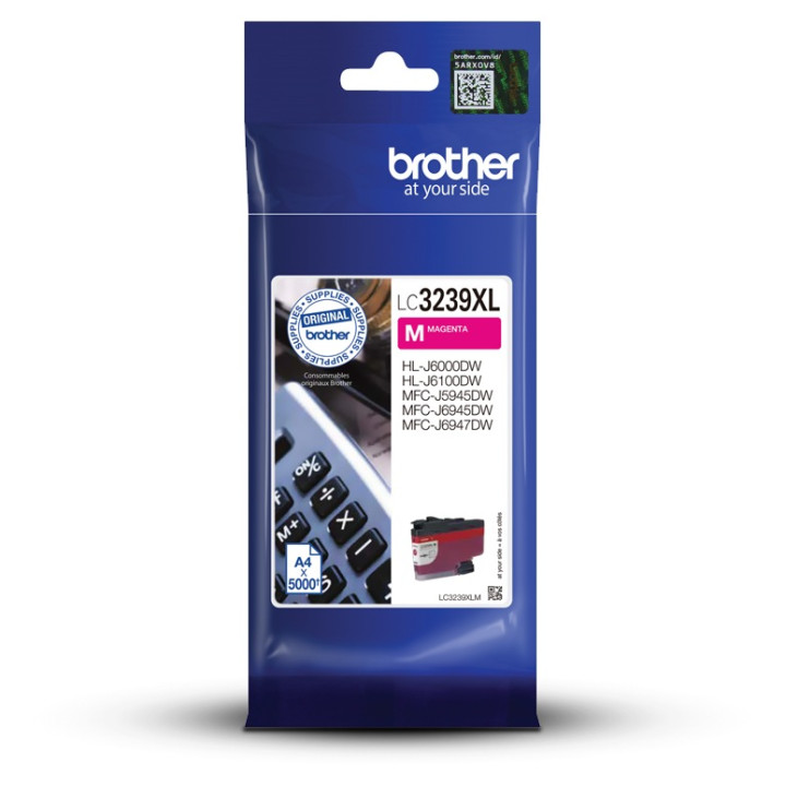 Оригинален мастилен картридж Brother Magenta LC3239XLM за MFC-J5945|J6945|J6947 5K "LC3239XLM"