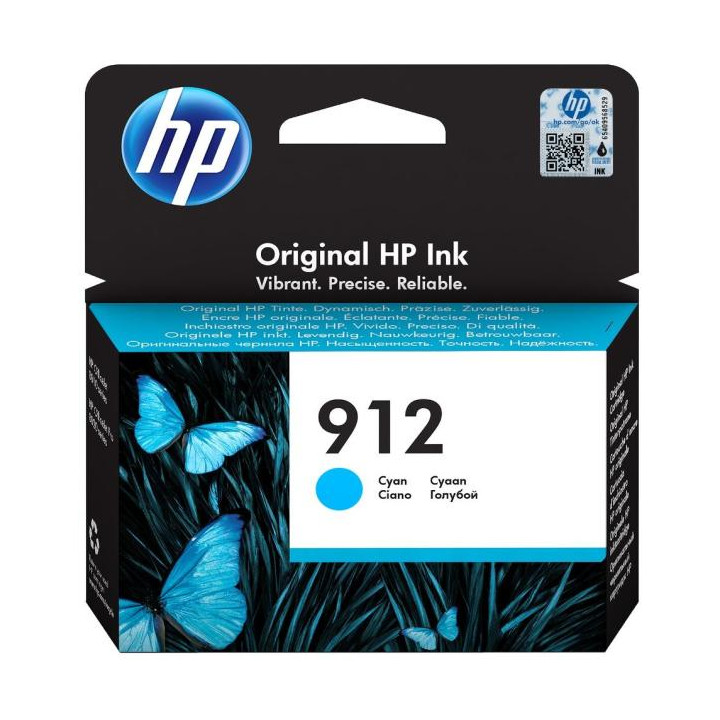 HP 912 Cyan Eredeti Tintapatron OfficeJet 8013|8023 0.315K "3YL77AE"