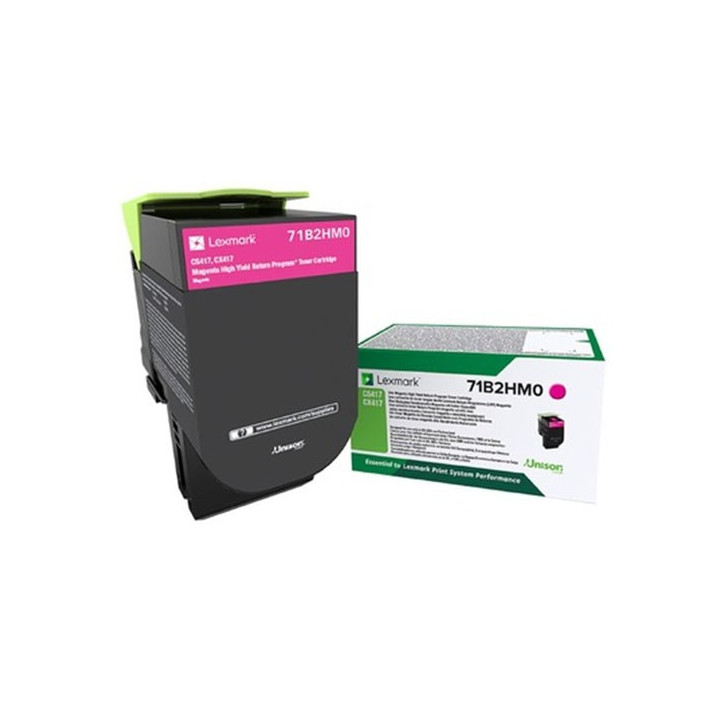 Оригинален тонер Lexmark Magenta 71B2HM0 за CX 417|CX 517|CS 417|CS 517 3.5K "71B2HM0"