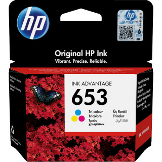 HP 653 Színes Eredeti Tinta Patron DJ 6075|6475 AIO "3YM74AE"