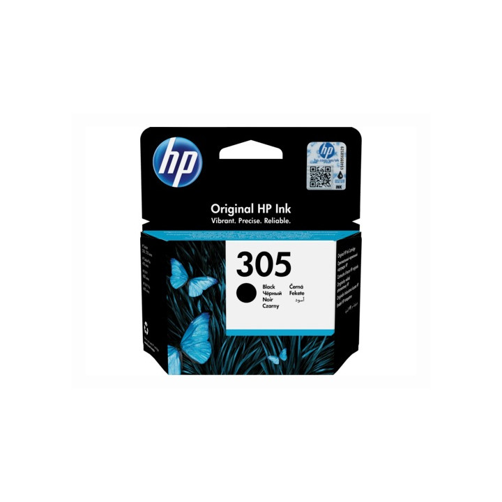 Картридж с оригинално мастило HP черен №305 за DeskJet 2320|2710|2720|2721|2723|4120|4122|4130 0.12K "3YM61Ae"