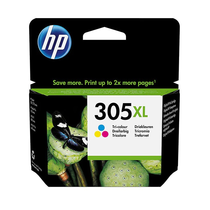 Cartus Cerneala Original HP Color, nr.305XL, pentru HP DeskJet 2320|2710|2720|2721|2723|4120|4122|4130&nbsp, 0.2K, (timbru verde