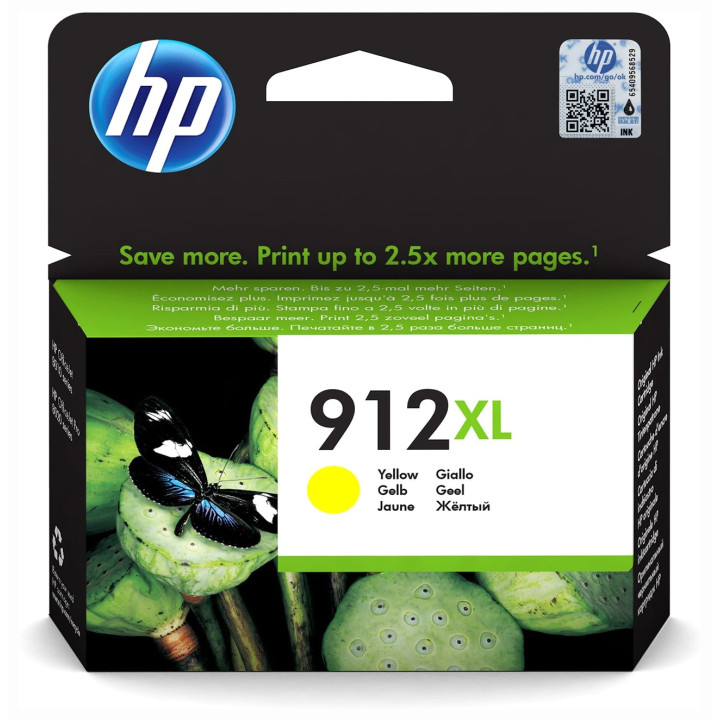 Original HP Yellow Ink Cartridge No. 912XL for OfficeJet 8013 | 8023 | 825 "3YL83AE"