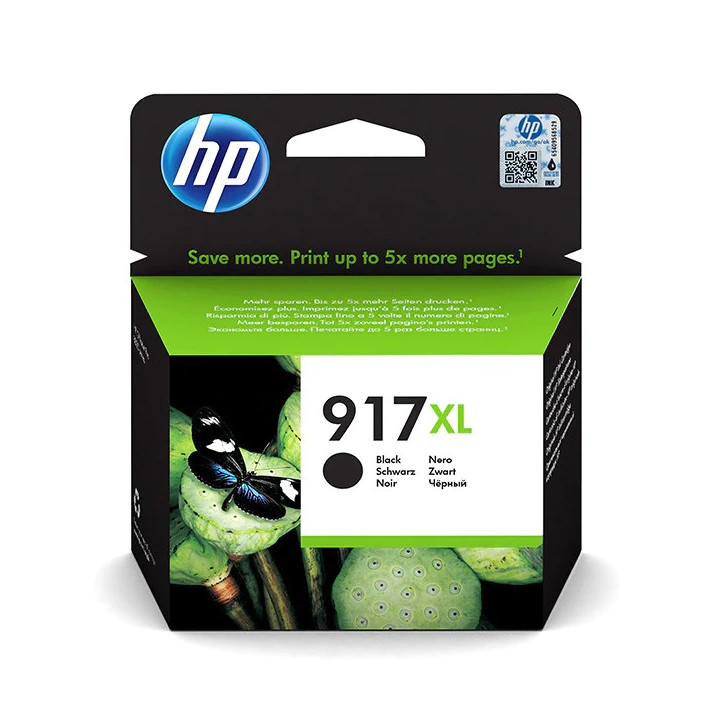 Cartus Cerneala Original HP Black, nr.917XL, pentru OfficeJet 8013|8023, 1.5K, (timbru verde 0.15 lei), "3YL85AE"
