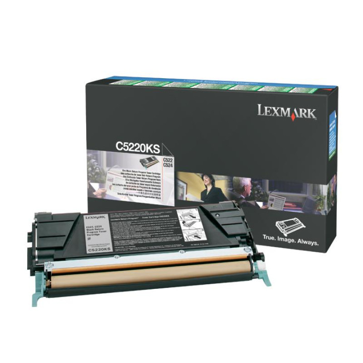 Оригинален тонер Lexmark Черен C5220KS за C522|C524|C530|C532|C534 4K "C5220KS"