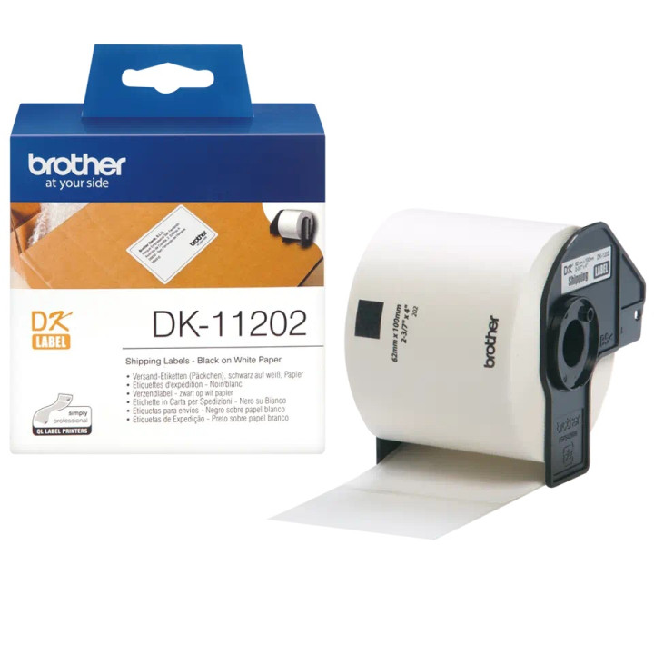 Original Brother Paper Labels Black on White DK11202 for P-TOUCH QL-1100 | QL-800 | QL-810 | QL-1050 | QL-1060 | QL-500 | QL-560
