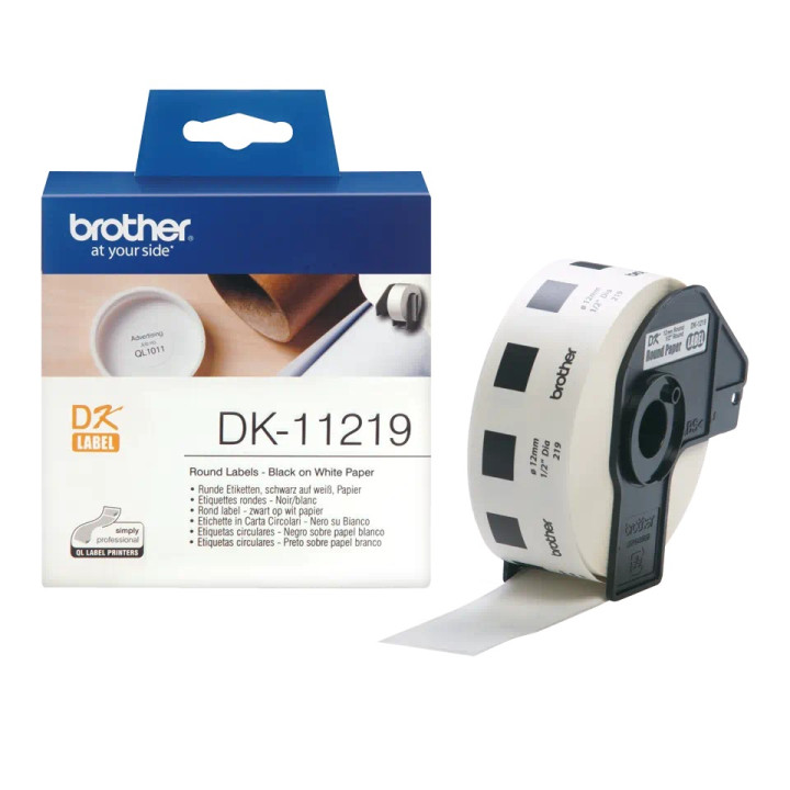 Original Brother Paper Labels Black on White DK11219 for P-TOUCH QL-1100 | QL-800 | QL-810 | QL-1050 | QL-1060 | QL-500 | QL-560