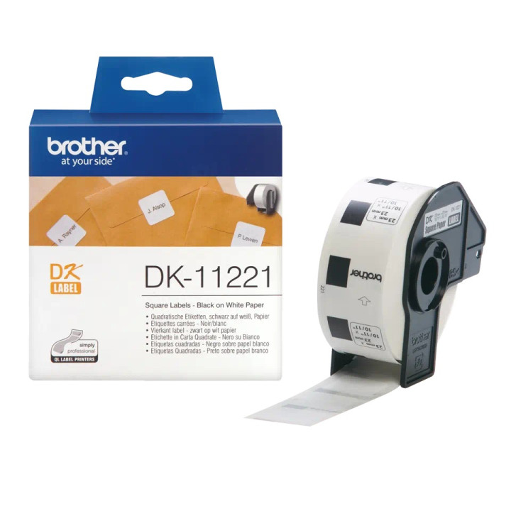 Хартиени етикети Original Brother Black on White DK11221 за P-TOUCH QL-1100|QL-800|QL-810|QL-1050|QL-1060|QL-500|QL-560|QL-570|Q
