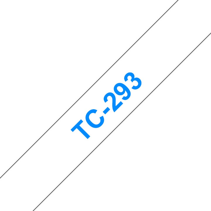 Ламинирана лента Original Brother Blue on White TC293 за E105|E110|H100|H101|H105|H110|H111|P300|128|200|1000|1010|1090|1100|112