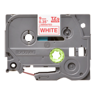 Eredeti Brother TZE222 piros-fehér laminált szalag E105|E110|H100|H101|H105|H110|H111|P300|128|200|1000|1010|1090|1100|1120|1130