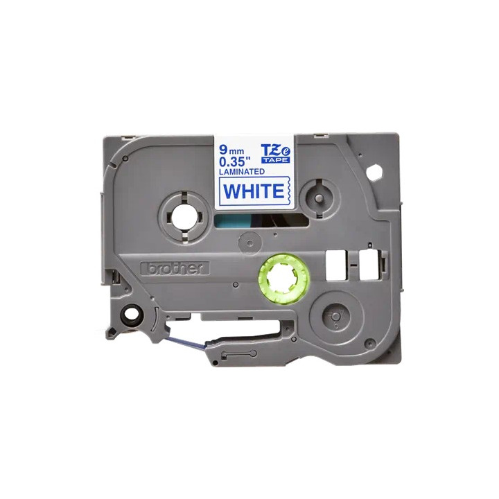Original Brother Laminated Tape Blue on White TZE223 for E105|E110|H100|H101|H105|H110|H111|P300|128|200|1000|1010|1090|1100|112