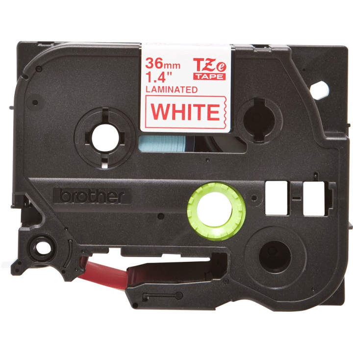 Original Brother Laminated Tape Red on White TZE262 for models 530, 550, 3600, 9200, 9400, 9500, 9600, 9700, 9800, D800, E800, P