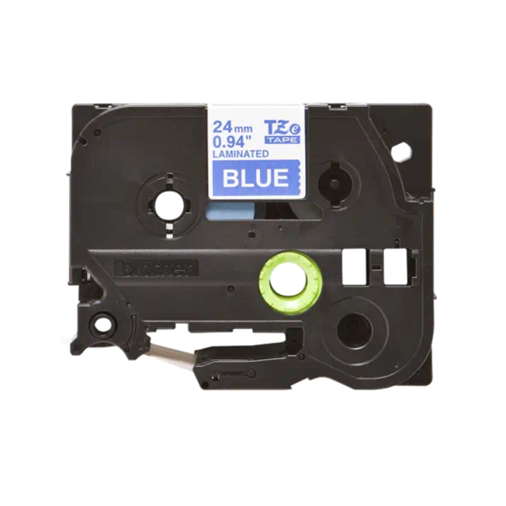 Eredeti Brother TZE555 fehér-kék laminált szalag D600|E500|E550|H500|P700|P710|P750|330|350|520|540|580|1400|1500|1600|1650|2200