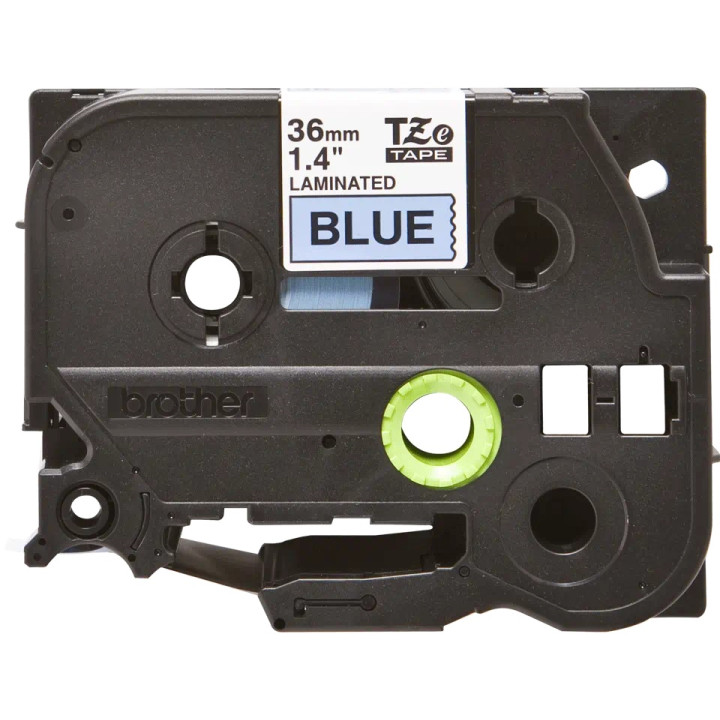 Original Brother Laminated Tape Black on Blue TZE561 for models 530, 550, 3600, 9200, 9400, 9500, 9600, 9700, 9800, D800, E800, 