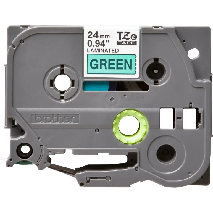 Original Brother Laminated Tape Black on Green TZE751 for D600|E500|E550|H500|P700|P710|P750|330|350|520|540|580|1400|1500|1600|