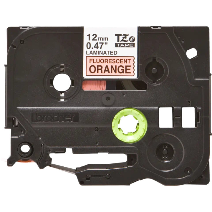 Banda laminata Original Brother Black on Orange fl., TZEB31, pentru E105|E110|H100|H101|H105|H110|H111|P300|128|200|1000|1010|10