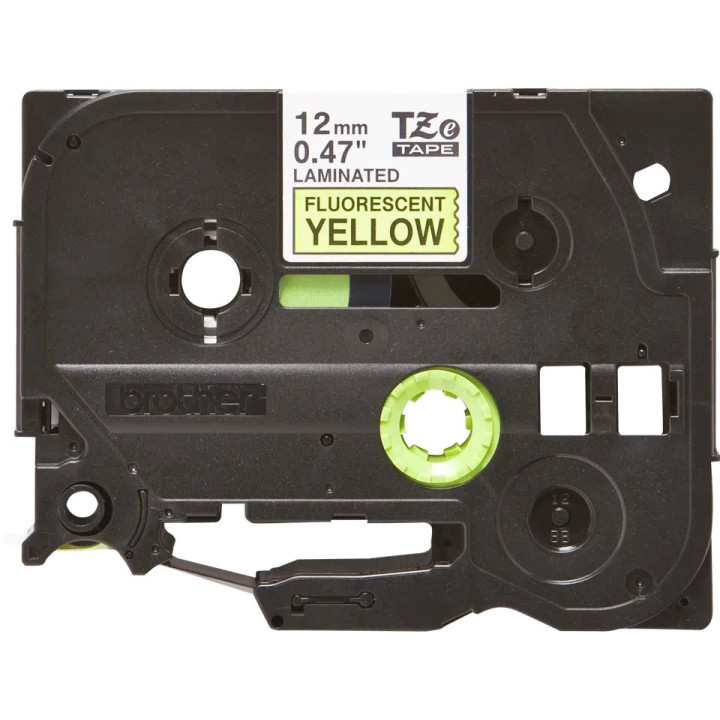 Eredeti Brother fekete sárga laminált szalag TZEC31 E105|E110|H100|H101|H105|H110|H111|P300|128|200|1000|1010|1090|1100|1120|113
