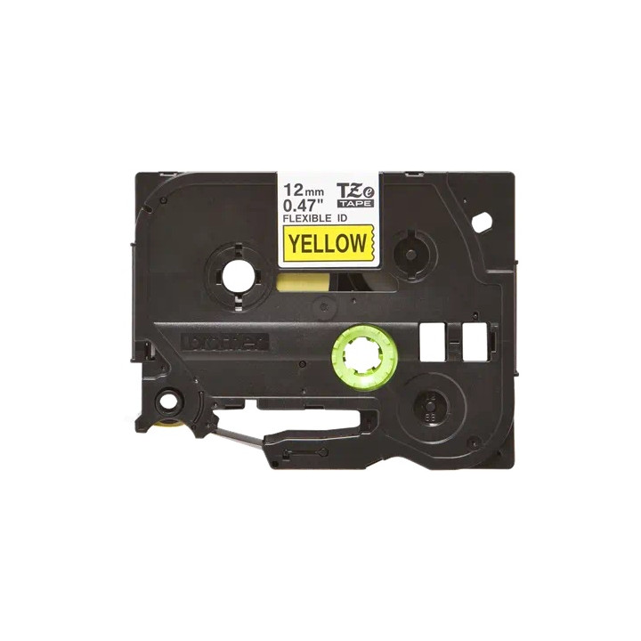 Original Brother Laminated Tape Black on Yellow TZEFX631 for E105|E110|H100|H101|H105|H110|H111|P300|128|200|1000|1010|1090|1100