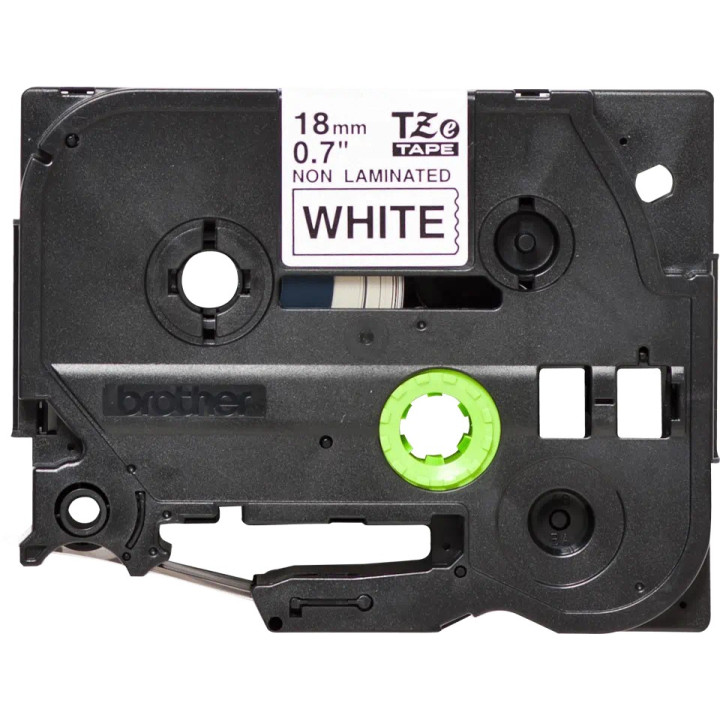 Original Brother Non-Laminated Tape Black on White TZEN241 for D400|D450|E300|H300|18R|300|310|320|340|1300|1700|1750|1760|1800|