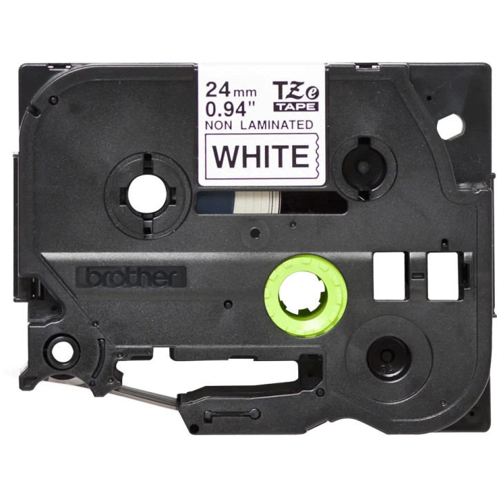Original Brother Non-Laminated Tape Black on White TZEN251 for D600, E500, E550, H500, P700, P710, P750, 330, 350, 520, 580, 140