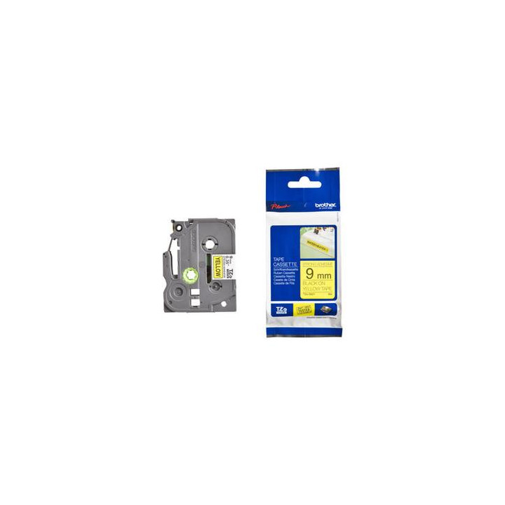 Original Brother Laminated Tape Black on Yellow TZES621 for E105|E110|H100|H101|H105|H110|H111|P300|128|200|1000|1010|1090|1100|