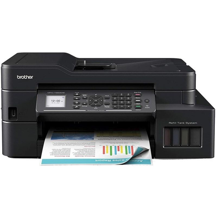 Multifunkcionális Tintasugaras CISS Színes Brother MFC-T920DW A4, Funkciók: Nyomtatás|Szkennelés|Másolás|Fax, Fekete-fehér nyomt