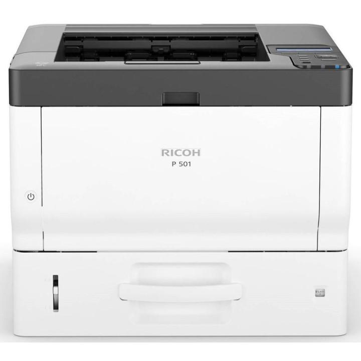 Ricoh P501 A4 mono lézernyomtató Funkciók: Nyomtató Monokróm nyomtatási sebesség: 43ppm Színes nyomtatási sebesség: Csatlakozás: