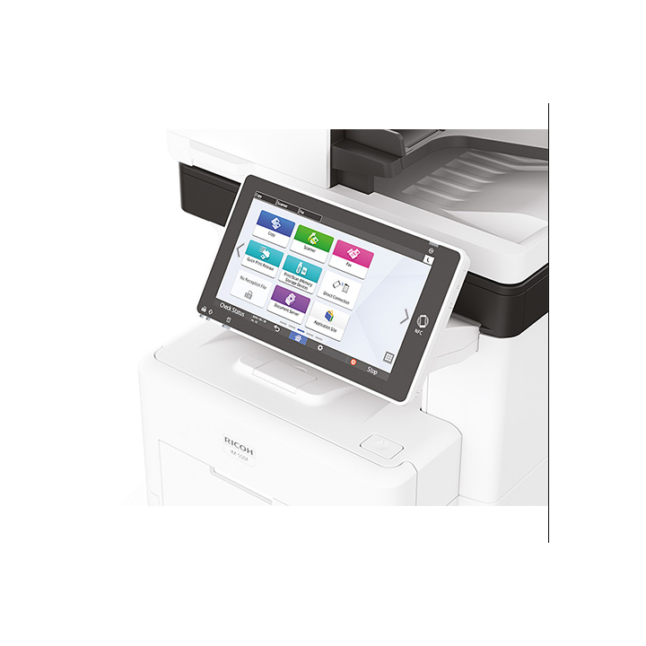 Мултифункционален лазерен моно Ricoh IM550F A4 Функции: Принт.|Сканиране.|Копиране.|Факс Скорост на печат в черно: 55стр./мин. С