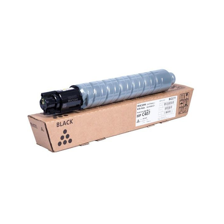 Original Ricoh Black Toner, 842211 for MP C407, 17.5K pages.