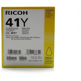 Cartus Cerneala Original RICOH Yellow, GC41Y, pentru SG 3100SNW|SG 3110DN|SG 3110DNW, 2.2K, (timbru verde 0.15 lei), "405764"