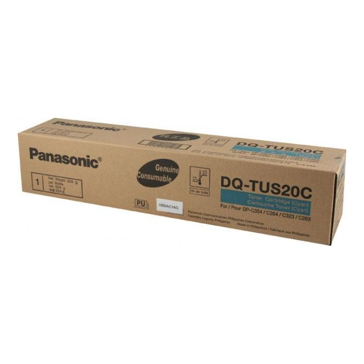 Original Panasonic Cyan Toner DQ-TUS20C-PB for DP-C354|264 20K "DQ-TUS20C-PB"