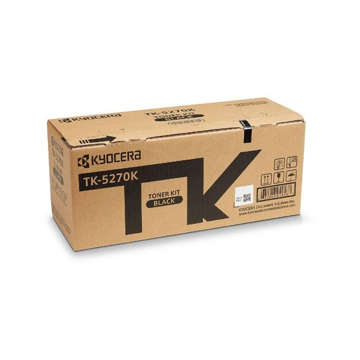 Original Kyocera Black Toner TK-5270K for ECOSYS M6230|M6630, 8K pages.