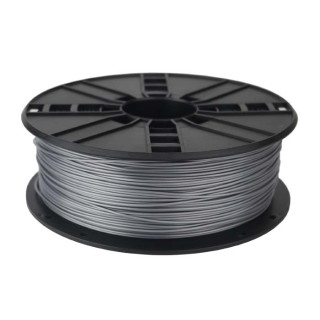 GEMBIRD 3D nyomtató filament PLA 1.75mm átmérő, 1Kg / tekercs kb. 330m olvadási hőmérséklet 190-220 °C ezüst "3DP-PLA1.75-01-S"