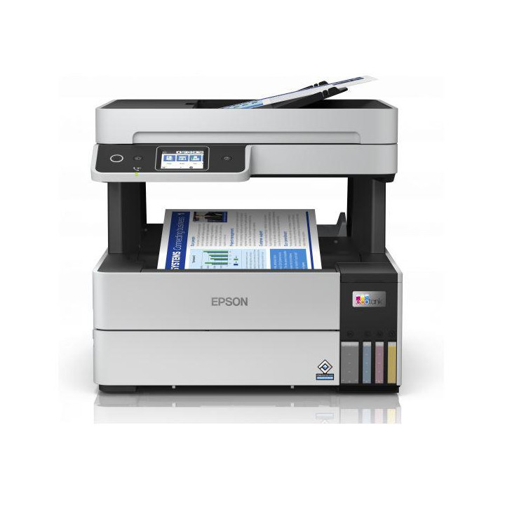 Multifunkciós tintasugaras CISS színes Epson L6490, A4, Funkciók: Nyomtatás|Szkennelés|Másolás|Fax, Fekete-fehér nyomtatási sebe
