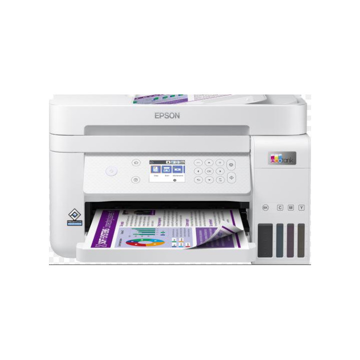 Многофункционален мастиленоструен CISS цветен принтер Epson L6276 A4 Функции: Печат|Сканиране|Копиране, Скорост на печат моно: 3