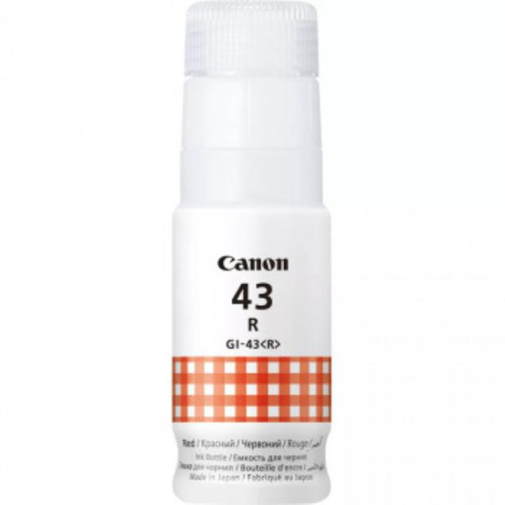 Original Canon Red Ink Cartridge GI-43R for Pixma G540|G640 3.7K "4716C001AA"