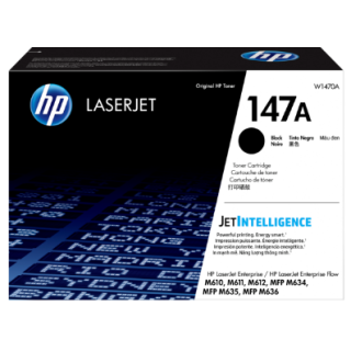 Toner Original h Black, nr.147A, pentru LaserJet Enterprise Flow MFP M635|M636|M611|M612, 10.5K, (timbru verde 1.2 lei) , "W1470